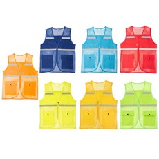 反光廣告背心 工程背心 導護背心 警示背心, 螢光黃, 1個