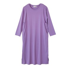 BabyShare時尚孕婦裝素面長袖哺乳裙，有口袋哺乳衣，舒適孕婦裝