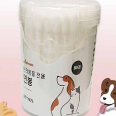 반려동물 전용 면봉 80개 강아지귀면봉 강아지귀지청소