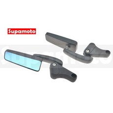 Supamoto M70 日本 牛角鏡 防眩 後視鏡 消光 裸把 方鏡 大羊, 1個, 8正反(一對2邊)