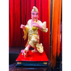 8吋8 濟公 濟公師父 濟公活佛 金身 神像 樟木雕刻, 1個