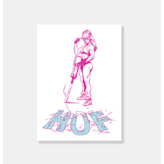 HUF Jacked Sticker AC01240-MULTI 貼紙 Nevermind.INC, 1個