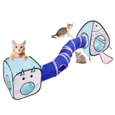 고양이 캣터널 장난감 동굴 숨숨집 올인원 놀이터 냥슬아치, 1세트