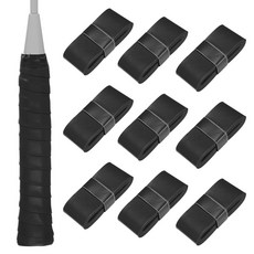 MMERXITY 테니스 라켓 그립 테이프 PU 오버그립 피클볼/라켓볼/야구용 미끄럼 방지 땀 흡수, Black