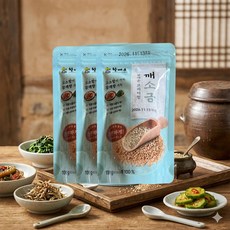 할매손 깨소금 100g 고소하고 참깨향 가득한 깨 100%, 3개