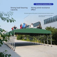 슬라이딩 차고지 천막 자바라 텐트 대형, K. 길이 5 너비 4 높이 .5 윗면 천 강철 프레임, A. 제작