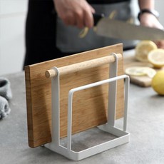 2구 화이트 스틸 도마거치대pjy6+3XIT