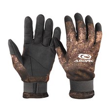 AROPEC 2mm 潛水迷彩手套 - 紫玉蘭, 迷彩棕,2XL, 1個