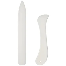 쿠쿠스토어 가죽 공예 도구 본 폴더 스코어링 접이식 주름 가장자리 종이 플라스틱 수제 바느질 액세서리 2, 01 1