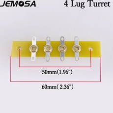 실버 도금 DIY 프로젝트 오디오 스트립 태그 보드 터미널 매트 카펫 러그 빈티지 AMP HIFI 포스트 13, 4 Lug Board 10PCS
