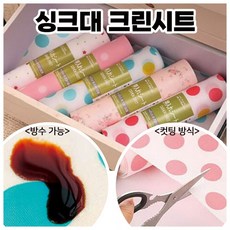 주방 싱크대 기름 방지 시트지 화장대 장식장 오염 보호, 빨강땡땡이, 1개