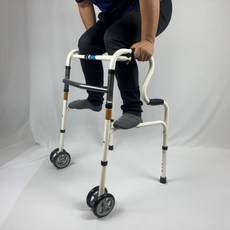 국산 노인 보행보조기 HM-606 성인용 보행기 실내용 환자 워커 워커기 바퀴 장기요양 등급 복지용구 실버용품 요양등급 어르신용품, 1개, 노인장기요양등급 할인구매(본인부담금 6%), 아이보리