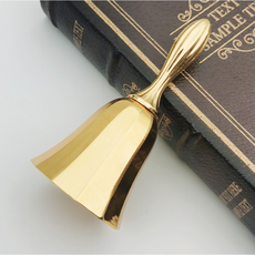 미니 핸드벨 감성 인테리어 장식품, 1개, 유광 골드