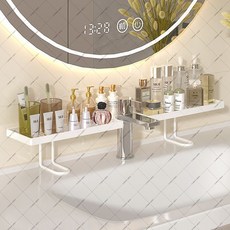 cuihua-375 공간 절약형 수도꼭지 수납대 욕실 주방 어디든 OK (오비트플로우 유한회사 Co. Ltd.), 흰색 50cm