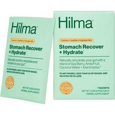 Hilma Stomach Recover and Hydrate Electrolytes Powder for Hydration w/Prebiotics and Gastroprotec, Hilma Stomach Recover and Hydr