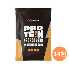 GOpower 水解乳清蛋白 木瓜牛奶, 14個, 35g