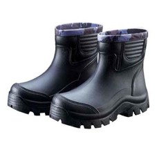 時尚短筒防水工作雨鞋，加厚耐磨防滑鞋底，舒適透氣男女適用