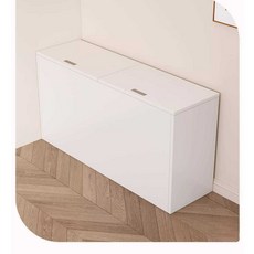 토브Tov엘 침대옆 틈새장 다용도 서랍장 수납장 박스장 공간 절약형 가구, 5. 우아한 흰색 120x40x40cm.