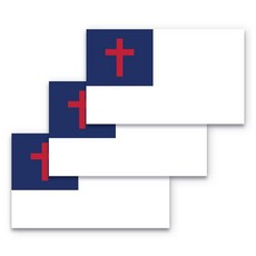 3x5 기독교 스티커 깃발 3팩 내구성 방수 소재 종교 범퍼 십자가 예수 그리스도 데칼 2941905