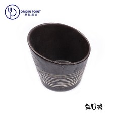 ORIGIN POINT 原點居家 橫紋噴點系列 斜口碗, 1個