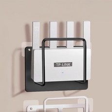 하우쏠 무타공 공유기 와이파이 틈새 선반 거치대 정리대, 2개, 블랙