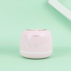 假牙超音波清洗機 觸控式小型家用牙套清潔儀 UV紫外線去汙殺菌 電動清潔器, 粉色, 1個