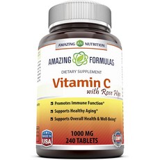 AMAZING NUTRITION 玫瑰果維生素C錠 1000mg, 1個, 240 件