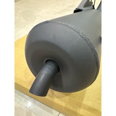 DIO50 改裝手工靜音排氣管 適用於台灣製造29.5mm管 附中柱橡膠與排氣管墊片, 1個, 排口中出樣式