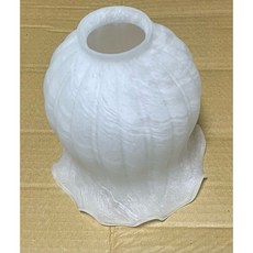 台灣製造 玻璃燈罩 鬱金香玻璃燈罩 美術燈罩 吊扇燈燈罩 通用型 可鎖三支螺絲