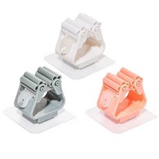 KNMT 浴室拖把壁掛架 衛生間收納神器 免打孔拖布架 強力卡扣掛鈎掃把收納, 1個, 免打孔拖把夾通用款-普通款隨機【1個裝】