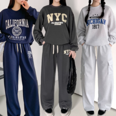 라라로엔픽 여성 루즈핏 트레이닝 상하의 세트