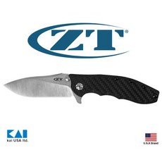 Zero Tolerance ZT0562CF 折刀 CPM20CV粉末鋼 石洗面 碳纖維柄 KVT轉軸, 1個