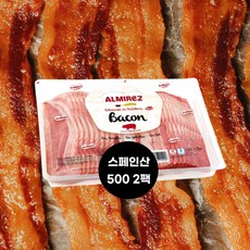 500g 2팩) 스페인 베이컨 오리지날타입 냉동, 2개