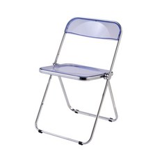 투명 아크릴 커피, 완제품, 투명의자투명블루