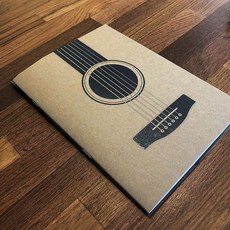 Guitar Palyer 原創吉他筆記本 和弦六線譜筆記本 A5 A4, 1個, 牛皮紙,A5