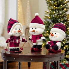 인증필 수제 고퀄 울라프 크리스마스 눈사람 30cm 인형 3종 패키지, 1세트, 1개