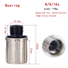 쿠쿠스토어 NOVATEC MTB 프리허브 리어 바디 8/9/10/11 속도 키트 볼 베어링 티타늄 마운틴로드 자전거 부, 10 Bearing 10S