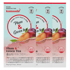 마켓프라이데이 콤소다 자두그린티 10개입, 3개