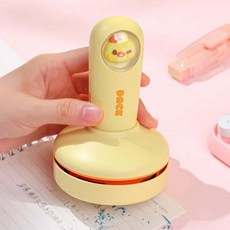 캐릭터 무선 미니 청소기 핸디청소기, 네오투엠 캐릭터데스크청소기(C508오리옐로우)