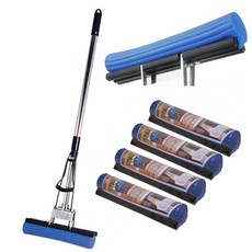 삼정크린 PVA 유리닦이 펄프청소기 교체용 리필 패드 스폰지, 4개