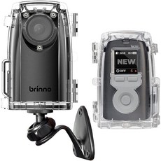 Brinno 타임 랩스 카메라 BCC300-M - 야외 건설 작업 현장 공장 날씨 타임랩스 카메라 - LCD 스크린 배터리 수명 연장 IPX4 방수 벽 마운트, Black/1 Pack, Camera + Housing + Mount