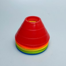 미니 접시콘 축구콘 훈련콘 미니콘 소형, 미니 접시콘(레인보우), 10개