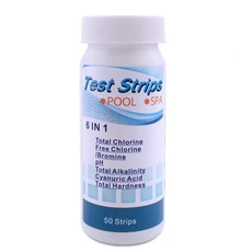 다목적 염소 PH 테스트 스트립 SPA 수영장 물 테스터 용지 병당 50 개 6 in 1, 01 6 IN 1, 3.5M