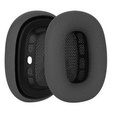 Airpods MAX 에어팟 맥스 1 2 이어 패드 호환 쿠션 커버 귀마개 헤드폰 헤드셋 스펀지 캡 좌우 메쉬 1쌍, 스페이스 그레이 이어패드 메쉬 좌우, 1세트, 에어팟 맥스 호환
