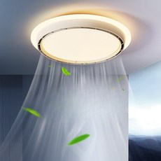 실링팬 조명 날개없는 저소음 윙리스 거실 천장선풍기 방등 스마트, H001 블랙 직경48cm+리모컨