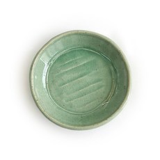 청아한 원찬기 1호 (가로 12.5 cm) 찬기 그릇 식기 전통그릇 원찬기 사각찬기 앞접시, 그린, 1개