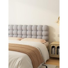 등받이쿠션 침대 옆 소프트 백 등받이 쿠션 허리쿠션 등쿠션 인테리어쿠션, D. 테디후프-라이트그레이