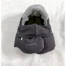 拉兒小舖 刷毛鋪棉護耳飛行帽，保暖防寒登山帽, 深灰(有字母樣)