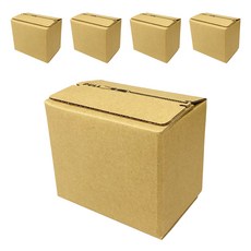 紙箱大地 1號拉鍊紙箱, 牛皮色, 5個