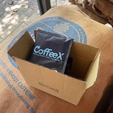 CoffeeX 浸泡濾袋式 冷萃/熱萃【99.9%無咖啡因咖啡】瑞士水DECAF處理豆 SwissWater 低咖啡因 巴西(10包無盒環保), 11.5g, 10個裝, 1個